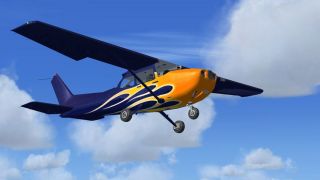 Screenshot 2 — Blue With Orange Flames Cessna 172
