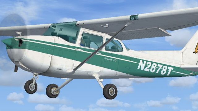 Screenshot 1 — Green And White Cessna 172SP