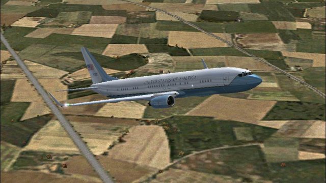 Screenshot 1 — FS2004/FS2002 FFX Boeing 737-800 USAF