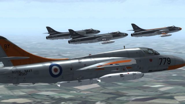 Screenshot 1 — Hawker Hunter 738 NAS "Rough Diamonds"