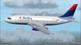Screenshot 2 — FS2004/FS2002 FlightFX/SGAir Boeing 737-287 Delta Airlines NEW COLORS