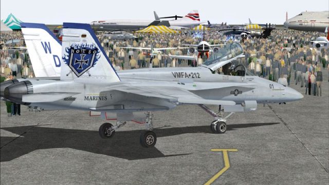 Screenshot 1 — US Marines F/A-18C Lancers