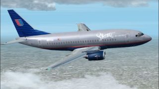 Screenshot 2 — FS2004/FS2002 United Airlines Shuttle FlightFX/SGAir Boeing 737-522