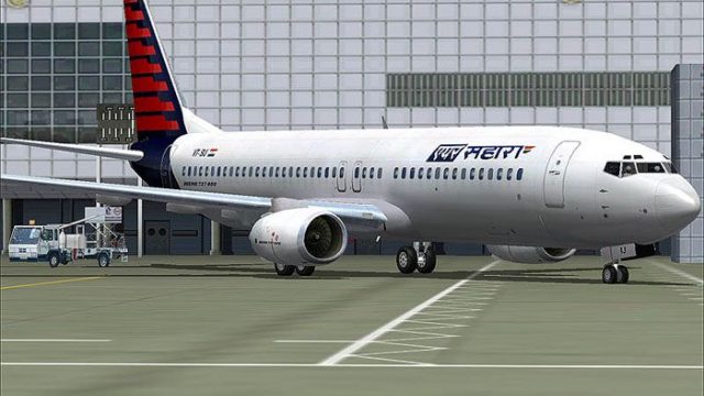 Screenshot 1 — FS2002/FS2004 FFX Boeing 737-800 Air Sahara