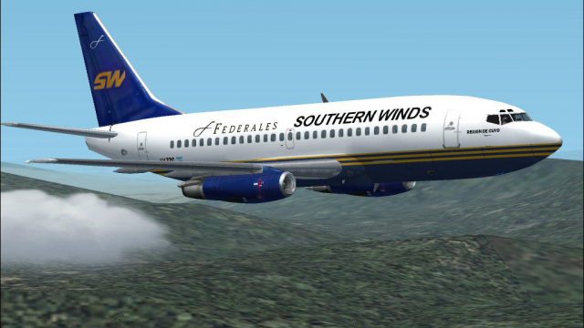 Screenshot 1 — FS2004/FS2002 B737-200 SOUTHERN WINDS - LAFSA