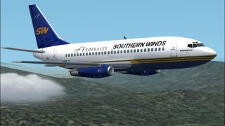 Screenshot 1 — FS2004/FS2002 B737-200 SOUTHERN WINDS - LAFSA