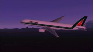 Screenshot 1 — Alitalia Boeing 777-300 default textures