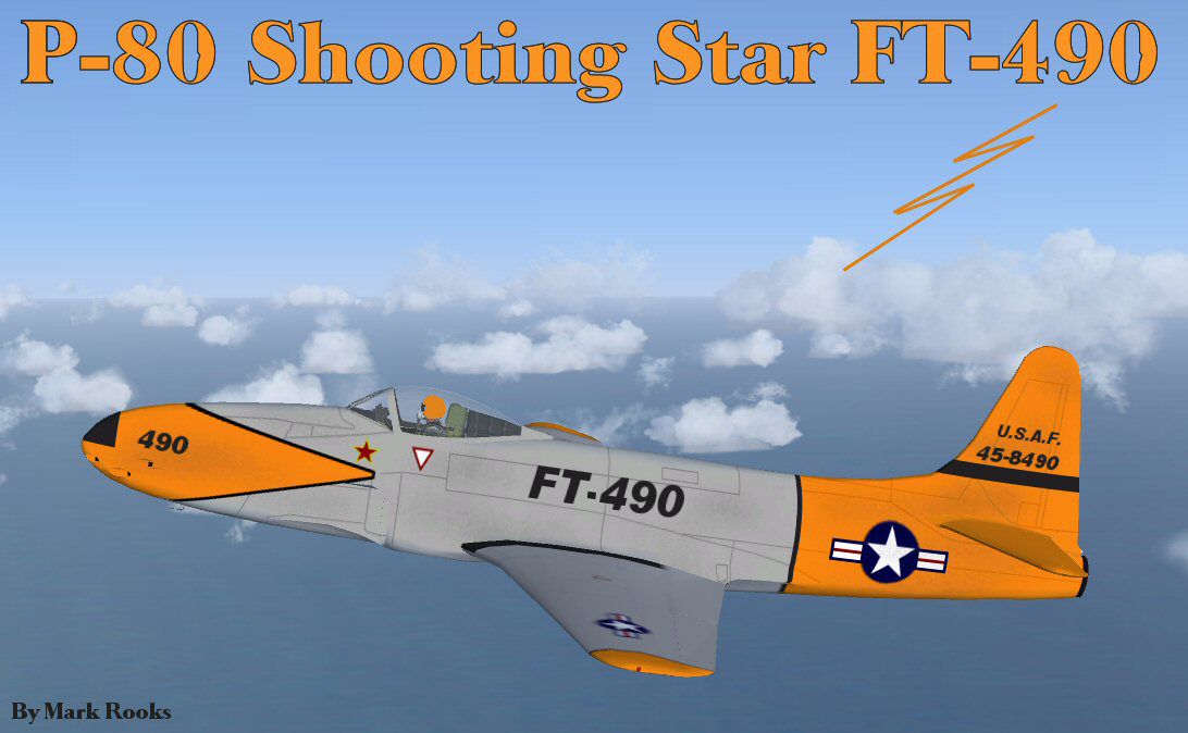 USAF Lockheed P-80 Shooting Star FT490 for FSX