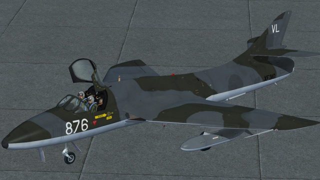 Screenshot 1 — Hawker Hunter T.7, XF310 FRADU