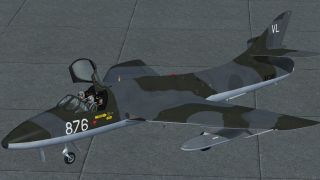 Screenshot 1 — Hawker Hunter T.7, XF310 FRADU