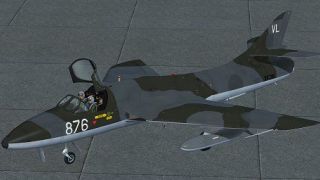 Screenshot 3 — Hawker Hunter T.7, XF310 FRADU