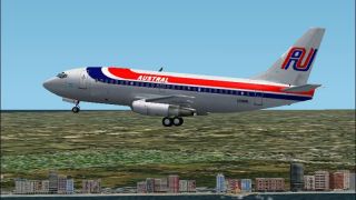 Screenshot 1 — FS2004/2 Boeing 737-200 Austral Old Colors
