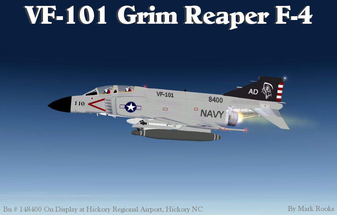 Grim Reapers VF-101 F-4 Phantom for FSX