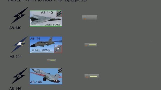Screenshot 1 — F-111 Pig HUD Project
