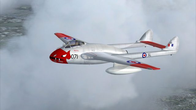 Screenshot 1 — Acceleration DeHavilland Vampire