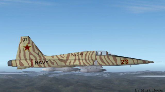 Screenshot 1 — US Navy F-5 Tiger II In Tiger Camo