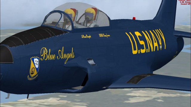 Screenshot 1 — US Navy Blue Angels T-33