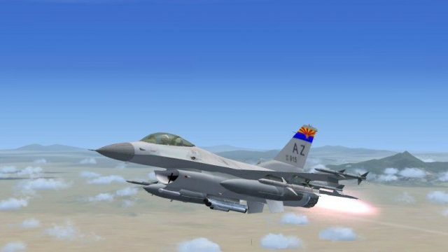 Screenshot 1 — Arizona Virtual Airline ANG F-16