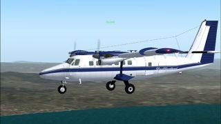 Screenshot 1 — Project GlobeTwotter DeHavilland DHC-6 Twin Otter in Blue Livery