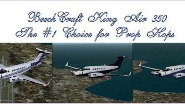 Screenshot 1 — Beechcraft KingAir 350 Textures: 3 Variations