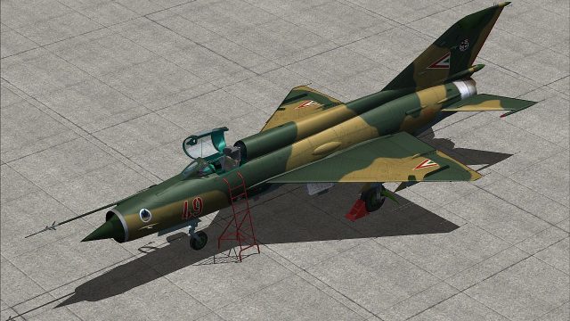Screenshot 1 — Hungarian Air Force MiG-21MF Red 49