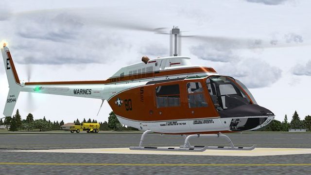 Screenshot 1 — US Navy Bell 206 FX Helicopter