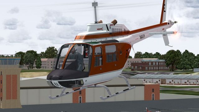 Screenshot 1 — US Navy Bell 206 FX Helicopter 'BURNO 162031'