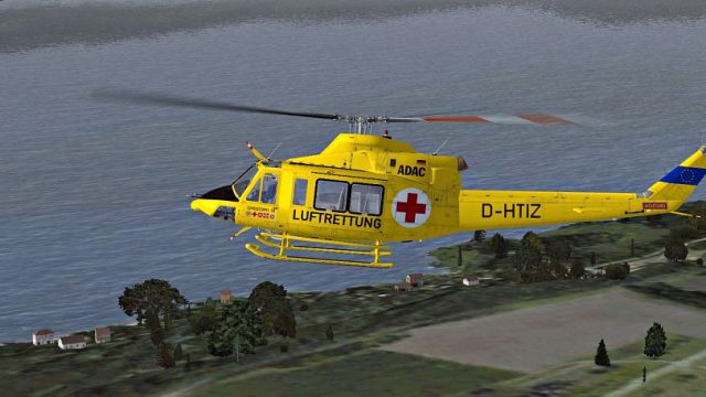 Screenshot 1 — ADAC-Luftrettung Bell 412
