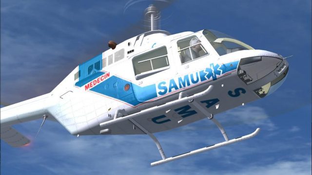 Screenshot 1 — SAMU Dodosim 206 Helicopter