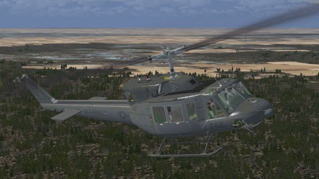 Screenshot 1 — US Marines Bell UH-1N Helicopter