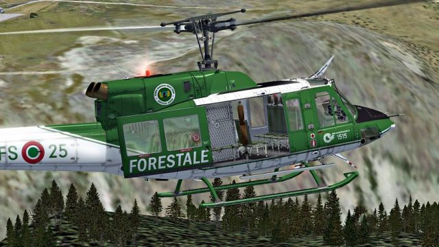 Screenshot 1 — Corpo Forestale Bell 212