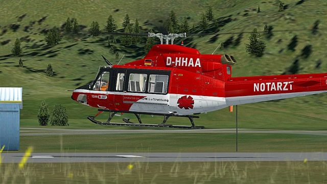 Screenshot 1 — DRF-Luftrettung Bell 412