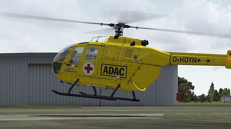 ADAC Luftrettung Bo 105 For FSX