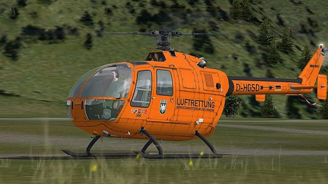 Screenshot 1 — German Luftrettung Bo 105
