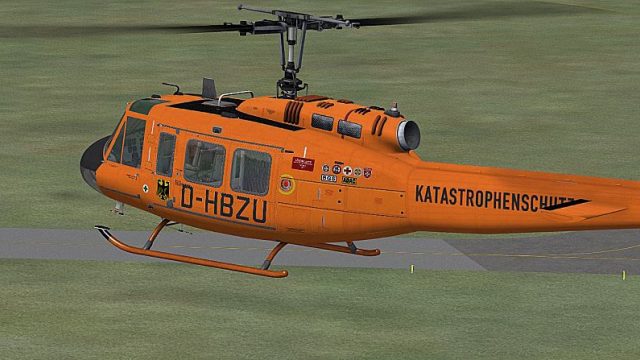 Screenshot 1 — German Luftrettung Bell UH-1D