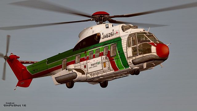 Screenshot 1 — JapanCargo AS 332 Superpuma