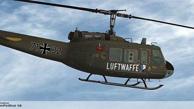 Screenshot 1 — "HTG 64 Luftwaffe" Bell UH-1D