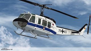 Screenshot 1 — "Flugbereitschaft BMVg" Bell UH-1D