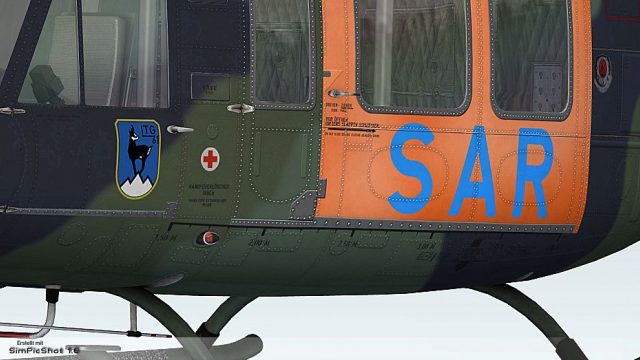 Screenshot 1 — "SAR Landsberg" Bell UH-1D