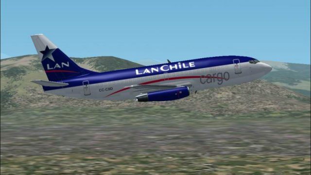 Screenshot 1 — FS2004/FS2002 Boeing 737-200 Lan Cargo CSD