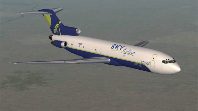Screenshot 1 — FS2004/FS2002 FlightFX Boeing 727-200 Sky Cargo