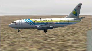 Screenshot 1 — FS2004/FS2002 FlightFX/SGAir Boeing 737-200 Aero Continente