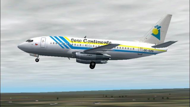 Screenshot 1 — FS2004/FS2002 Boeing 737-200 Aero Continente Chile