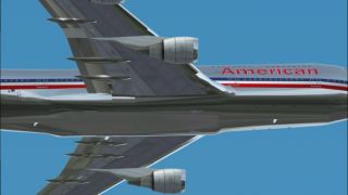 Screenshot 1 — American Airlines 747-400 default textures