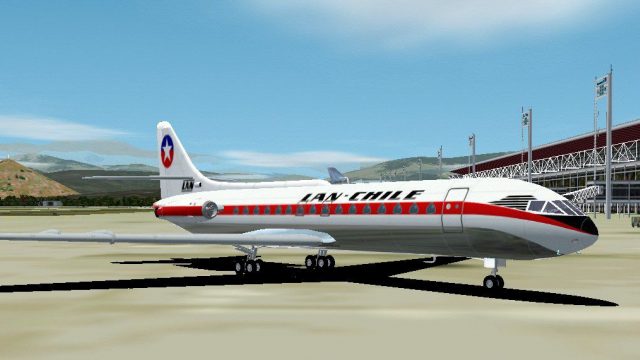 Screenshot 1 — FS2002/FS2004 Sud Aviation/Caravelle III - Lan Chile 1962