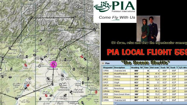 Screenshot 1 — PIA Internal Shuttle Flight 559 Mission