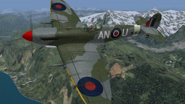 Screenshot 1 — CFS3 Spitfire LF.IX, 417 Squadron RCAF