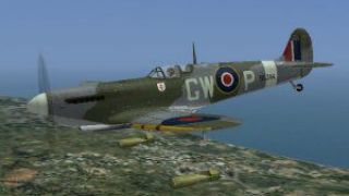 Screenshot 3 — CFS3 Spitfire F.IX, 340 Squadron FFAL