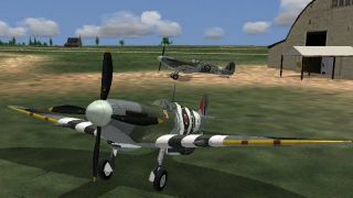 Screenshot 2 — CFS3 Spitfire LF.IX, 'K' & "N' 453 Sqn RAAF