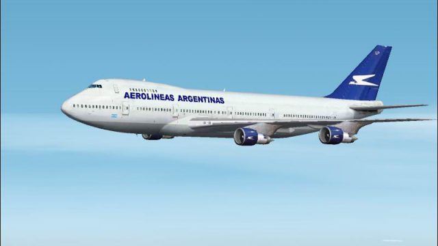 Screenshot 1 — FS2004/FS2002 Boeing 747-287 Aerolineas Argentinas